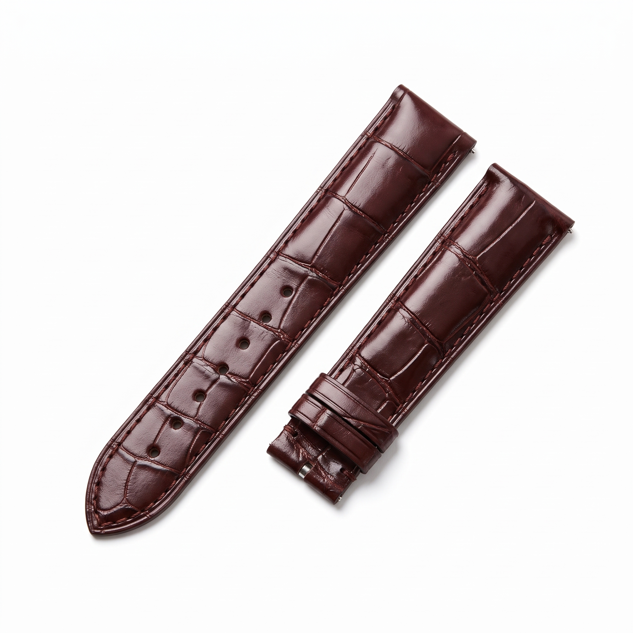 Glossy Burgundy Alligator